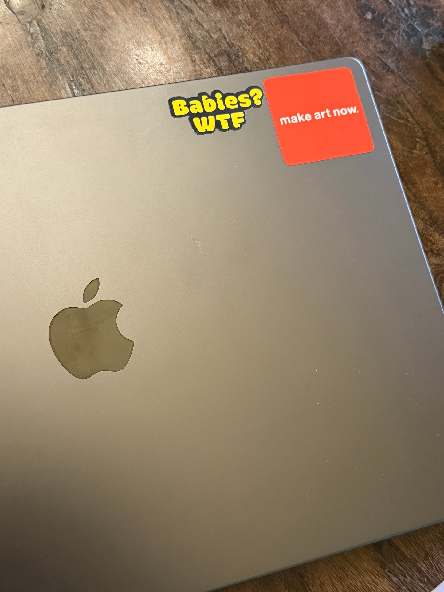 "Babies? WTF" Die Cut Matte Sticker
